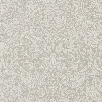 Morris & Co Wallpaper Pure Strawberry Thief Silver/Stone 216017