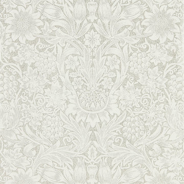 Morris & Co Wallpaper Pure Sunflower Chalk/Silver 216049