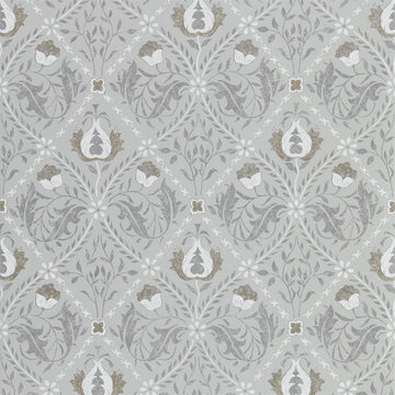Morris & Co Wallpaper Pure Trellis Lightish Grey 216528