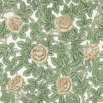 Morris & Co Wallpaper Rambling Rose Leafy Arbour/Pearwood 217208