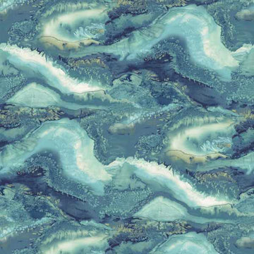 Harlequin Wallpaper Reflected Obsidian Azurite 112852