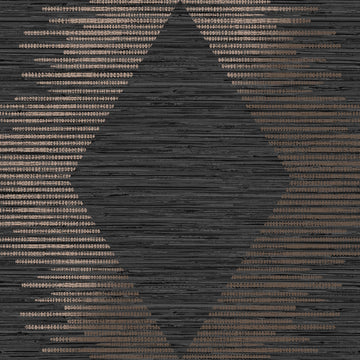 Graham & Brown Wallpaper Serentiy Geo Black/Rose Gold 120723