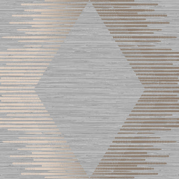 Graham & Brown Wallpaper Serentiy Geo Grey/Rose Gold 120730