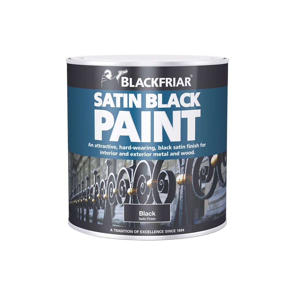 Satin on sale black paint