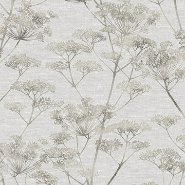 Graham & Brown Wallpaper Serene Seedhead Grey 119968