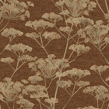 Graham & Brown Wallpaper Serene Seedhead Ruby 120863