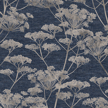 Graham & Brown Wallpaper Serene Seedhead Sapphire 120865