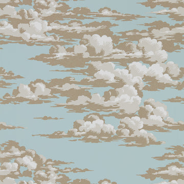 Sanderson Wallpaper Silvi Cloud English Blue 216601