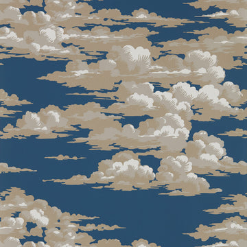 Sanderson Wallpaper Silvi Cloud Yacht Blue 216602