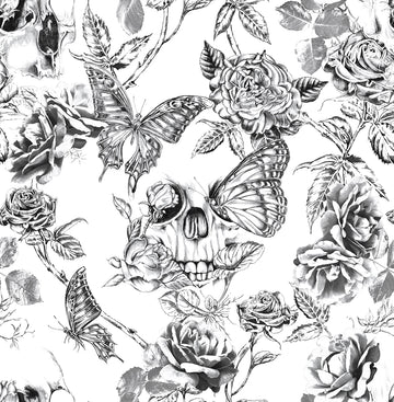 Graham & Brown Wallpaper Skull Rose 104560