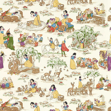 Sanderson Wallpaper Snow White Whipped Cream 217275