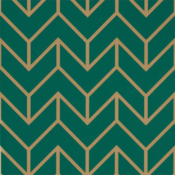 Harlequin Wallpaper Tessellation Teal / Gold 111984