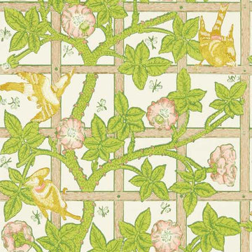 Morris & Co Wallpaper Trellis Summer Yellow 217104