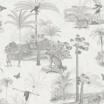 Graham & Brown Wallpaper Tropique Zoo Canvas 107599