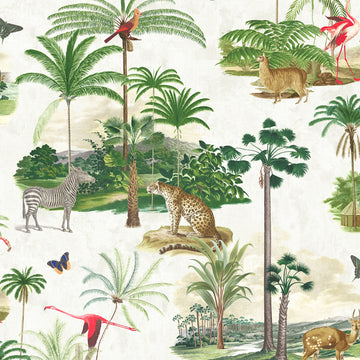 Graham & Brown Wallpaper Tropique Zoo Wild 107598