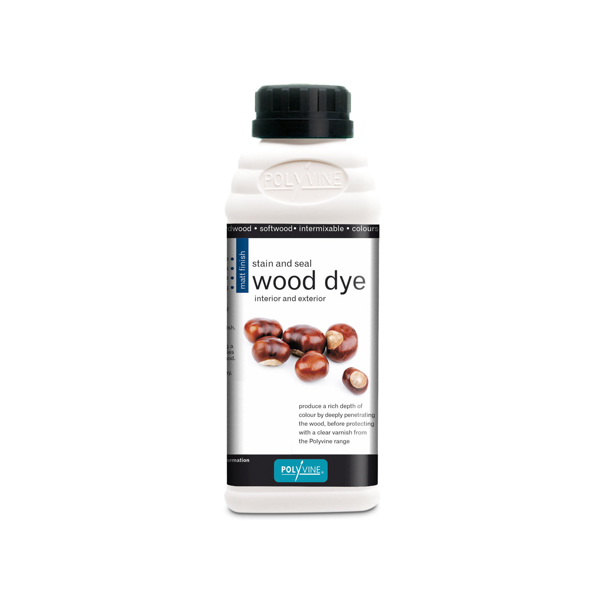 Polyvine Wood Dye - Stain and Seal - Matt Finish (Taupe)