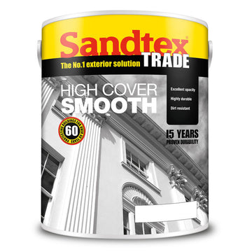Sandtex High Cover Smooth Masonry Paint 10L (2 x 5L tins)