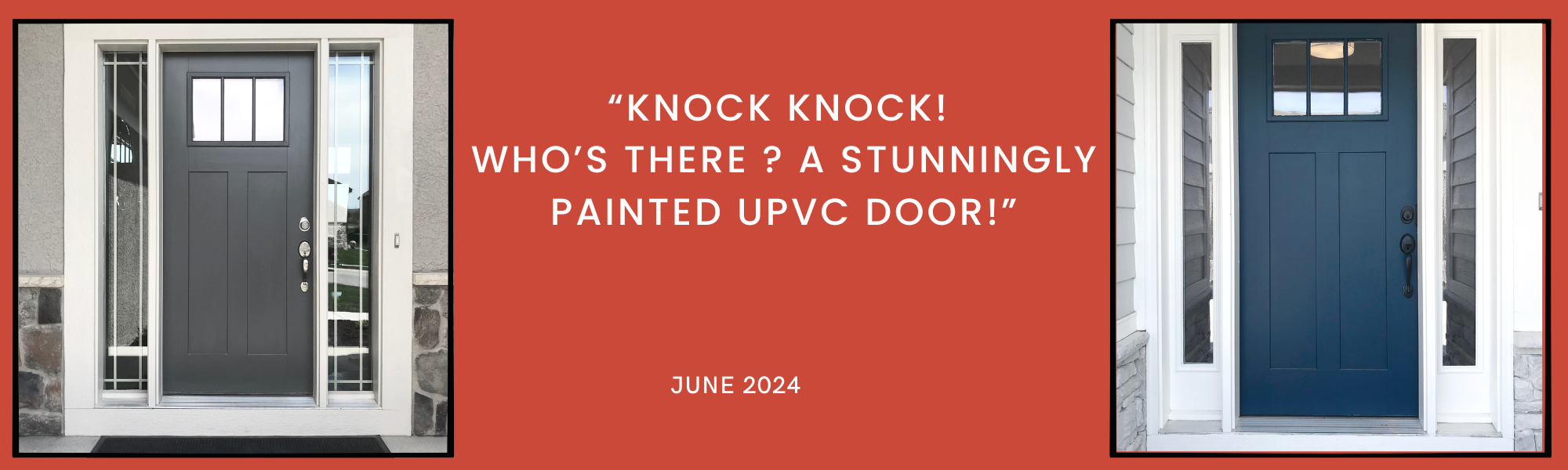 HOW TO TRANSFORM YOUR UPVC FRONT DOOR WITH A FRESH COAT OF PAINT!