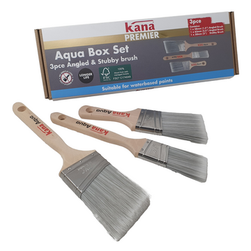 Kana Aqua Angled And Stubby Brush Set