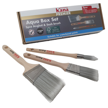 Kana Aqua Angled And Sash Brush Set