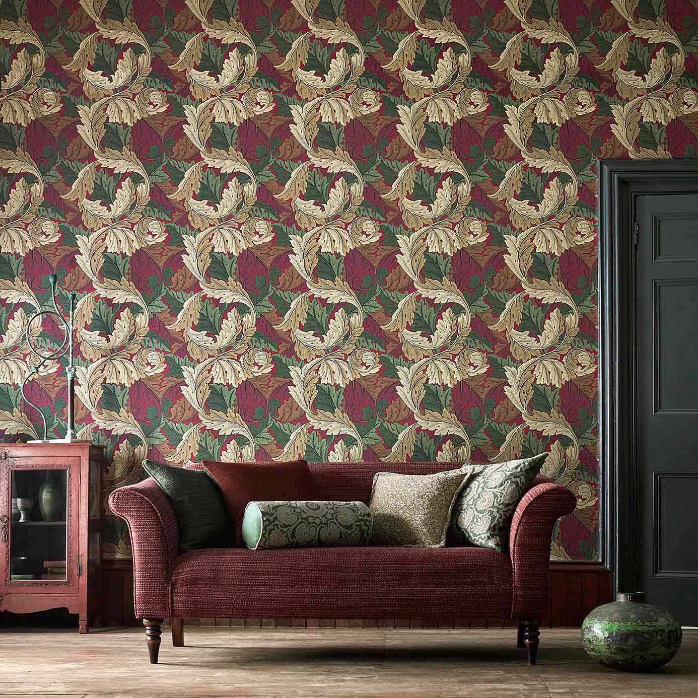 Scrolling Acanthus Wallpaper - Fonteyn - Soane Britain