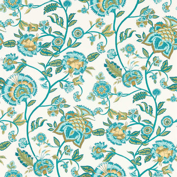 Clarke & Clarke Wallpaper Barmeri Teal W0232/05
