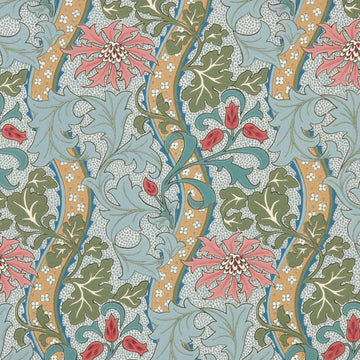 Morris & Co Wallpaper Cornflower Rose/Woad MUNW217582