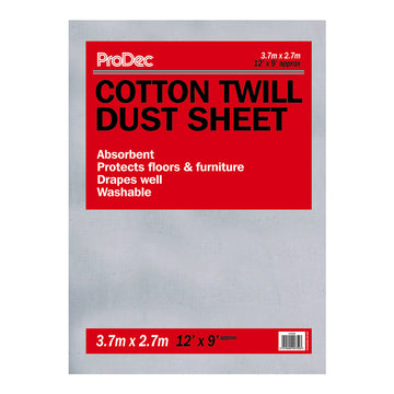 Prodec Cotton Twill Dust Sheet