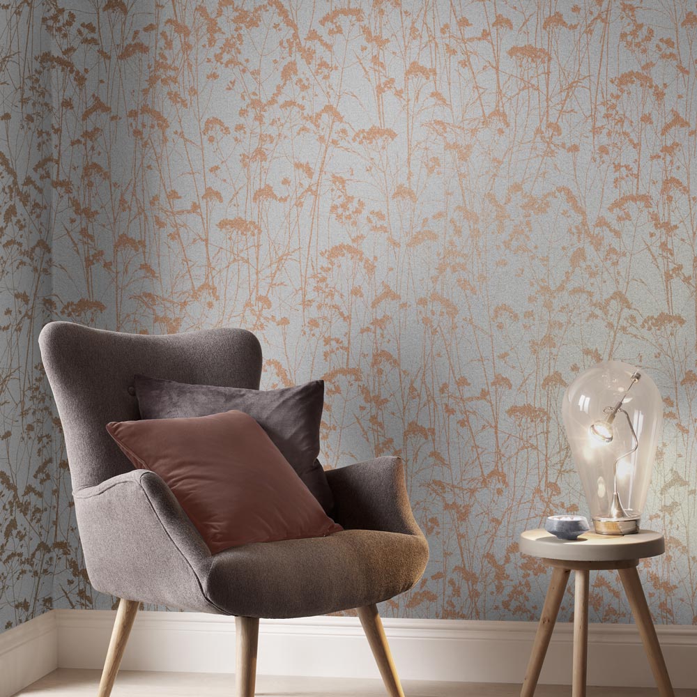 105460 - Graham & Brown, Grace Midnight Removable Wallpaper
