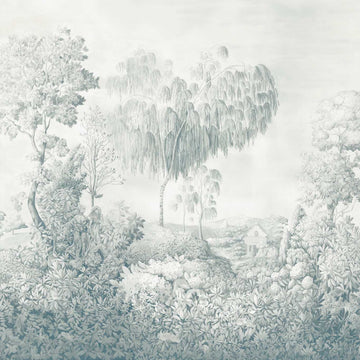 Sanderson Wallpaper Highgrove Arboretum Ether Blue DHIP217513