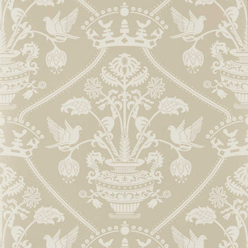 Sanderson Wallpaper Highgrove Damask Gritstone DHIP217503