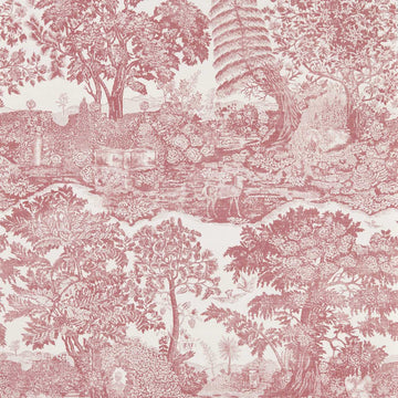 Sanderson Wallpaper Highgrove Toile Madder Rose DHIP217505