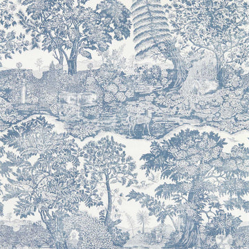 Sanderson Wallpaper Highgrove Toile Tetbury Blue DHIP217480