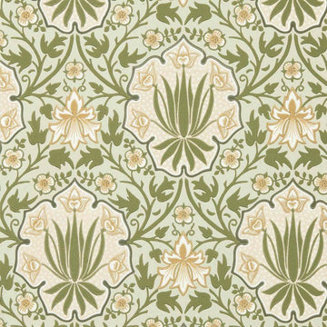 Morris & Co Wallpaper Iris & Rose Bayleaf/Weld MUNW217567