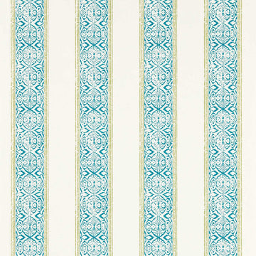 Clarke & Clarke Wallpaper Kalamkari Teal W0237/04