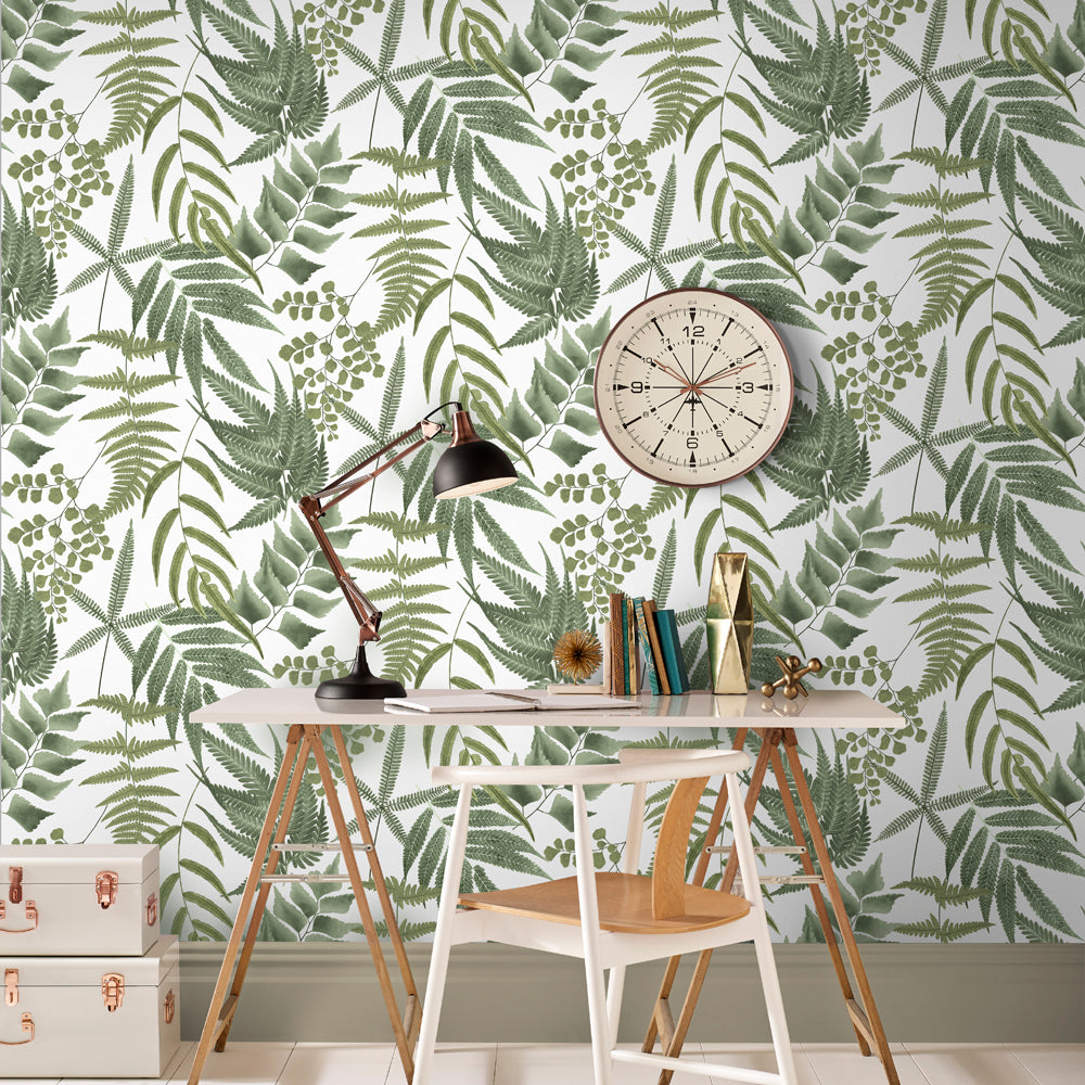 Arthouse Fern Wall Green Wallpaper 907601 - The Home Depot