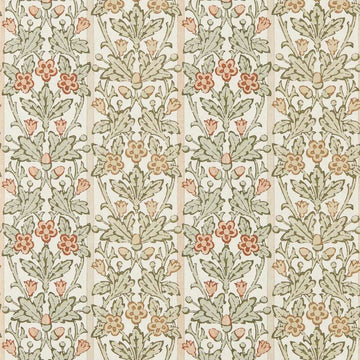 Morris & Co Wallpaper Oak & Blossom Chestnut/Primrose MUNW217589