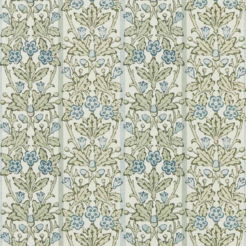 Morris & Co Wallpaper Oak & Blossom Thyme/Woad MUNW217590