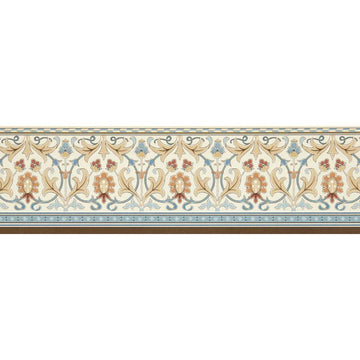 Morris & Co Wallpaper Ornamental Frieze Linen/Woad MUNW217612