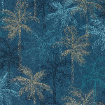 Clarke & Clarke Wallpaper Palmyra Midnight W0189/02