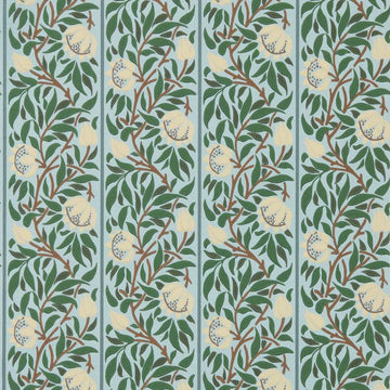 Morris & Co Wallpaper Peony Trellis Soft Blue/Nettle MUNW217569