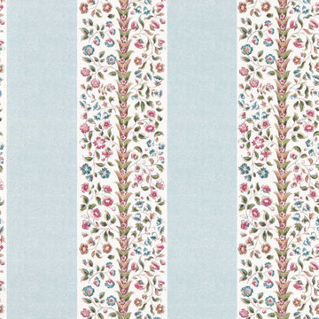 Sanderson Wallpaper Pergola Stripe Mineral Blue/Wisteria DHIP217486