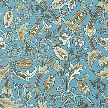Morris & Co Wallpaper Scrolling Tulip Woad/Thyme MUNW217565