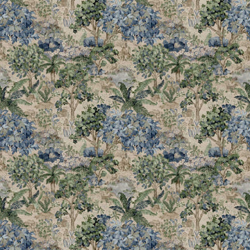 Sanderson Wallpaper The Stumpery Mural Dell DHIP217492