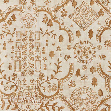 Sanderson Wallpaper Topiary View Muntjac DHIP217512