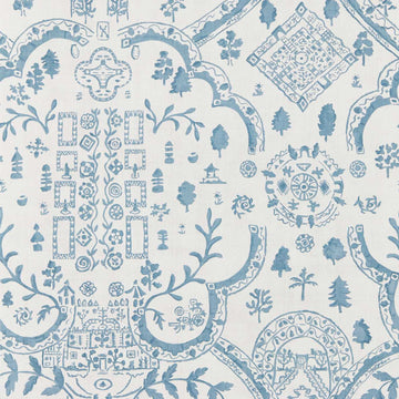Sanderson Wallpaper Topiary View Wedgwood DHIP217510