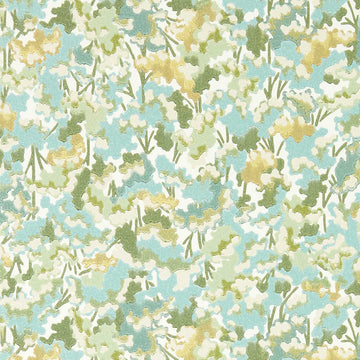 Harlequin Wallpaper Tree Tops Honey / Clover / Sky 113121