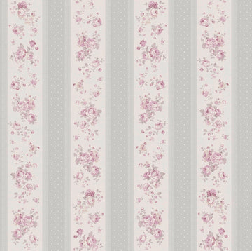 Floral Stripes Wallpaper, CG28802
