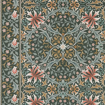 Morris & Co Wallpaper Walthamstow Forest/Teal MUNW217600
