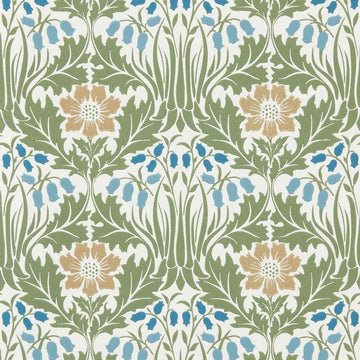 Morris & Co Wallpaper Woodbell & Anemone Woad/Nettle MUNW217572